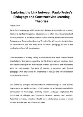  Mirrors for Learning: Exploring Paulo Freire's Pedagogy of Dialogue